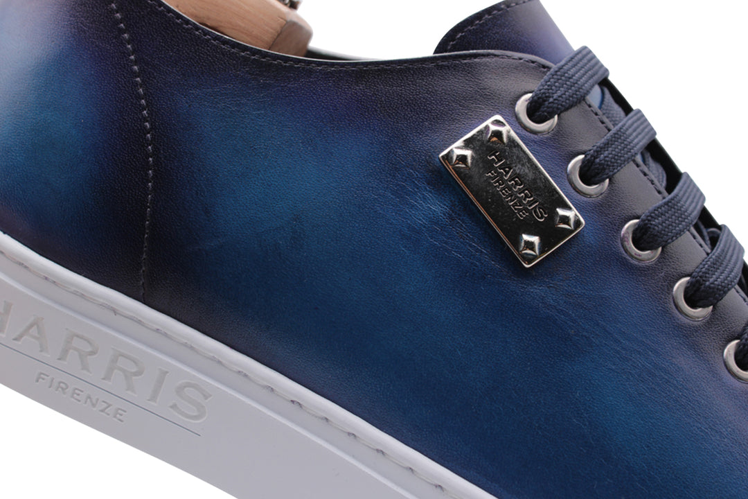 Sneakers liscia dipinta a mano