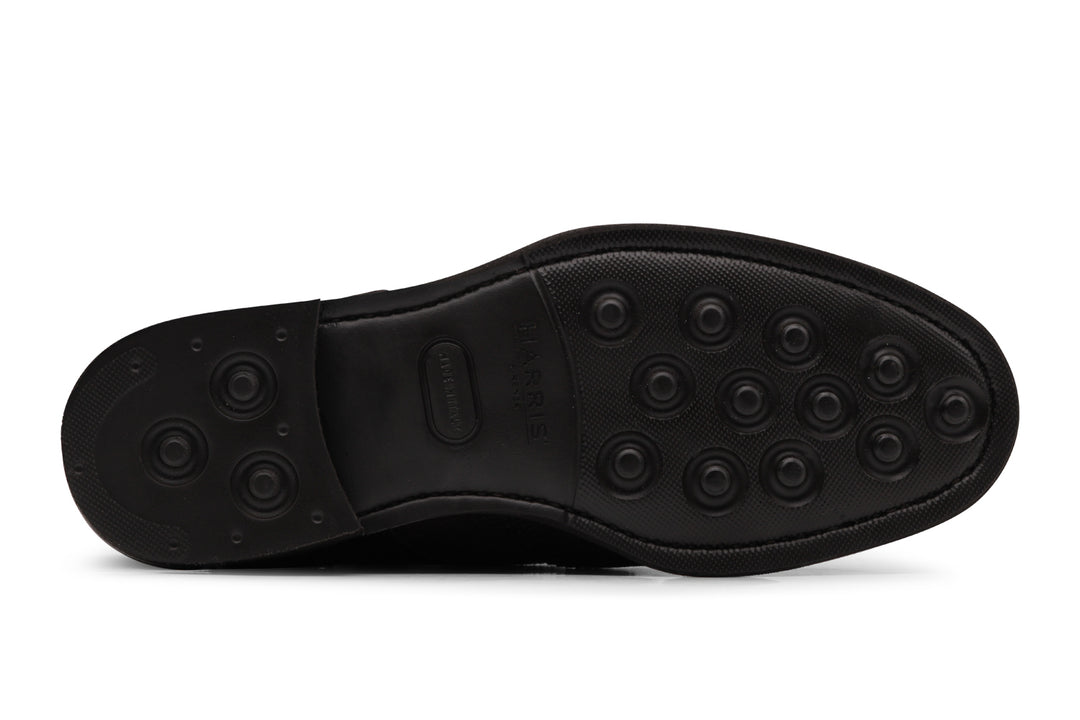 Bottine en daim Testa di Moro avec détails Brogue