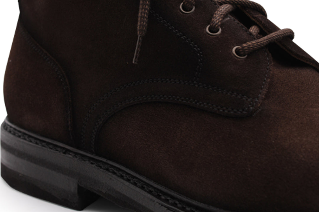 Bottine en daim lisse Testa di Moro