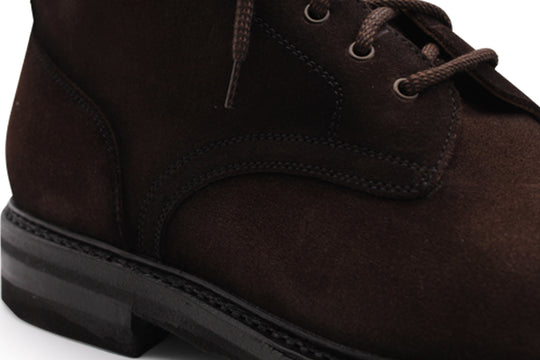 Bottine en daim lisse Testa di Moro