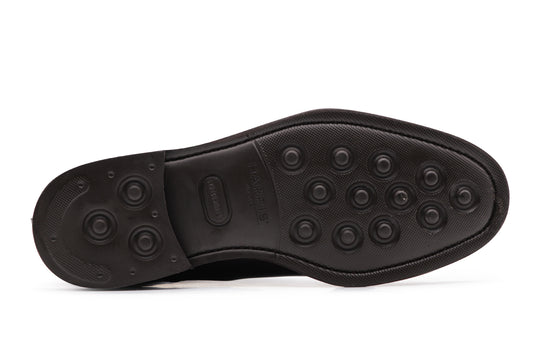 Polacchino liscio con elastico e suola in gomma