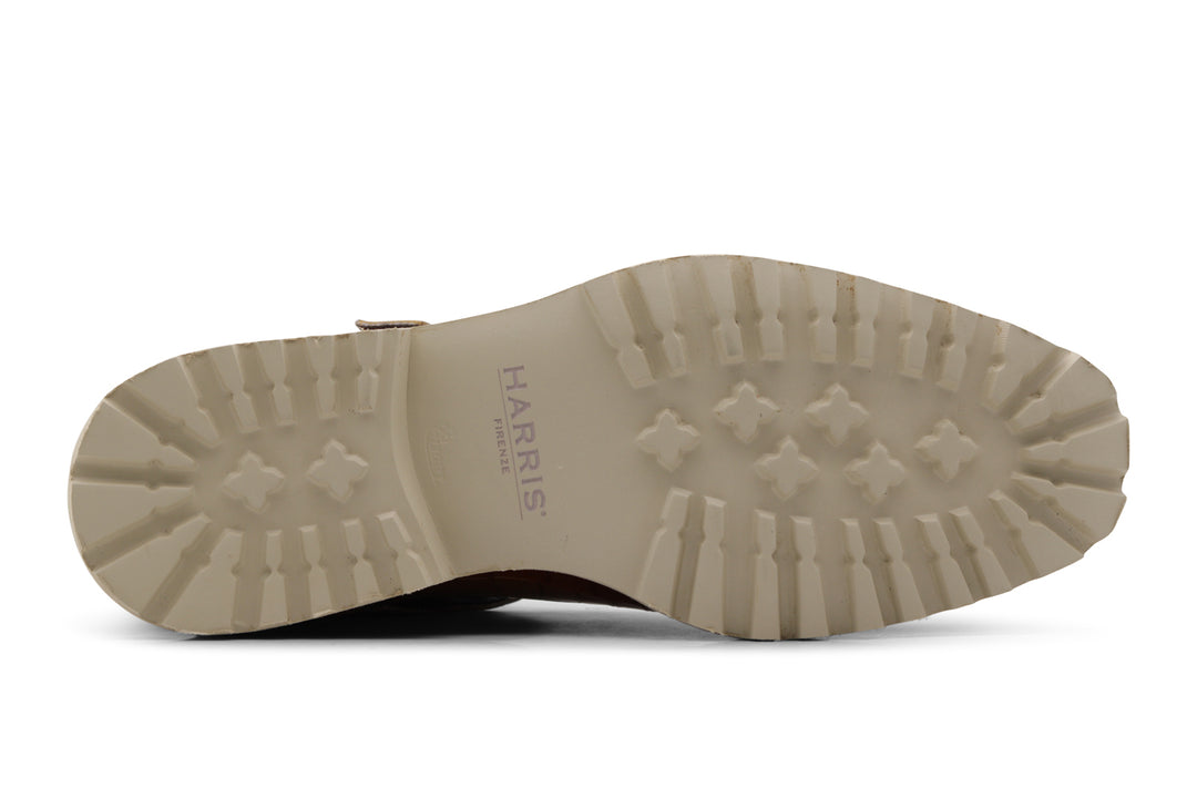 Polacchino in pelle effetto coccodrillo