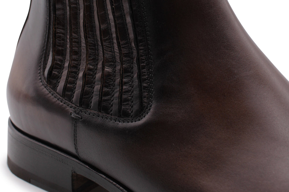 Polacchino liscio con elastico dipinto a mano