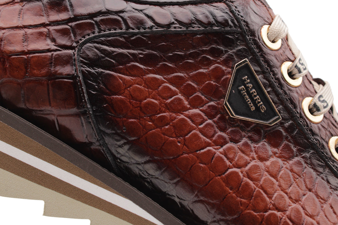 Sneakers in vera pelle di alligatore