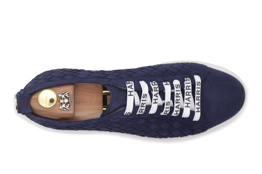 Baskets en cuir tressé