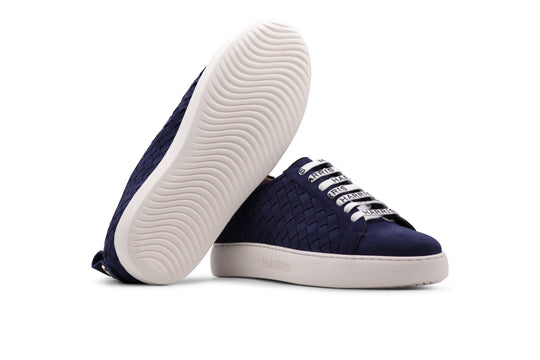 Baskets en cuir tressé