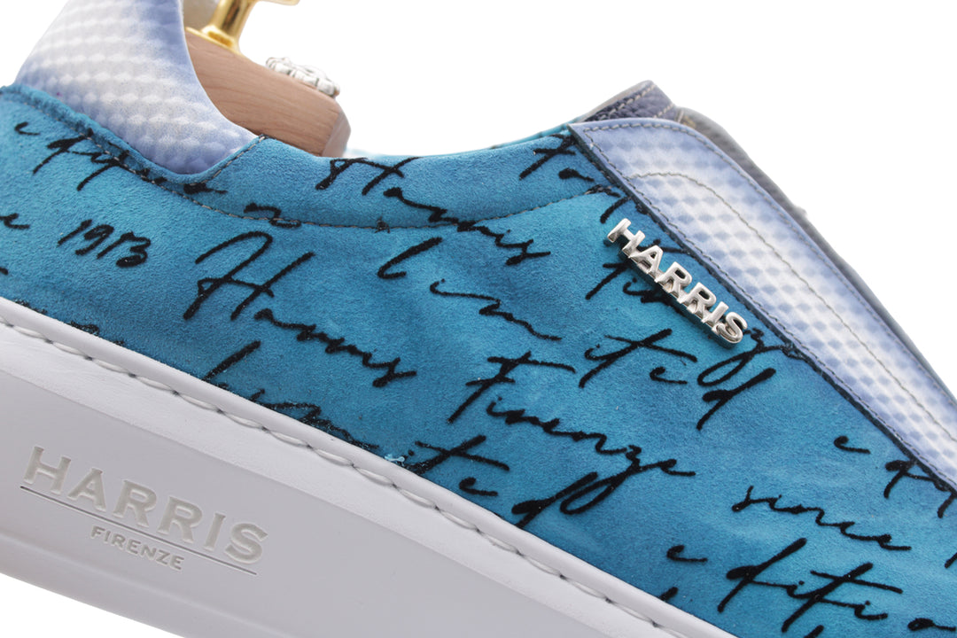 Sneakers slipon in pelle e suede writer