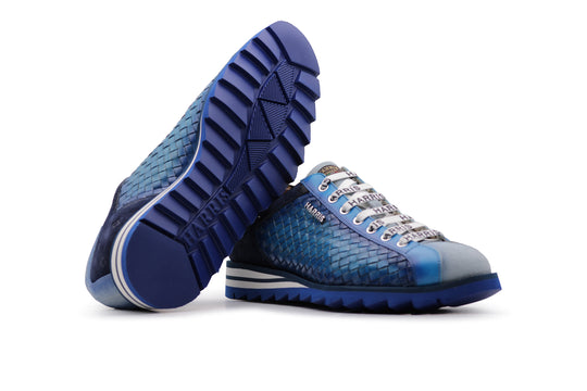 Zapatillas de ante tejido