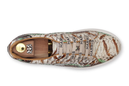 Mehrfarbige Python-Sneaker