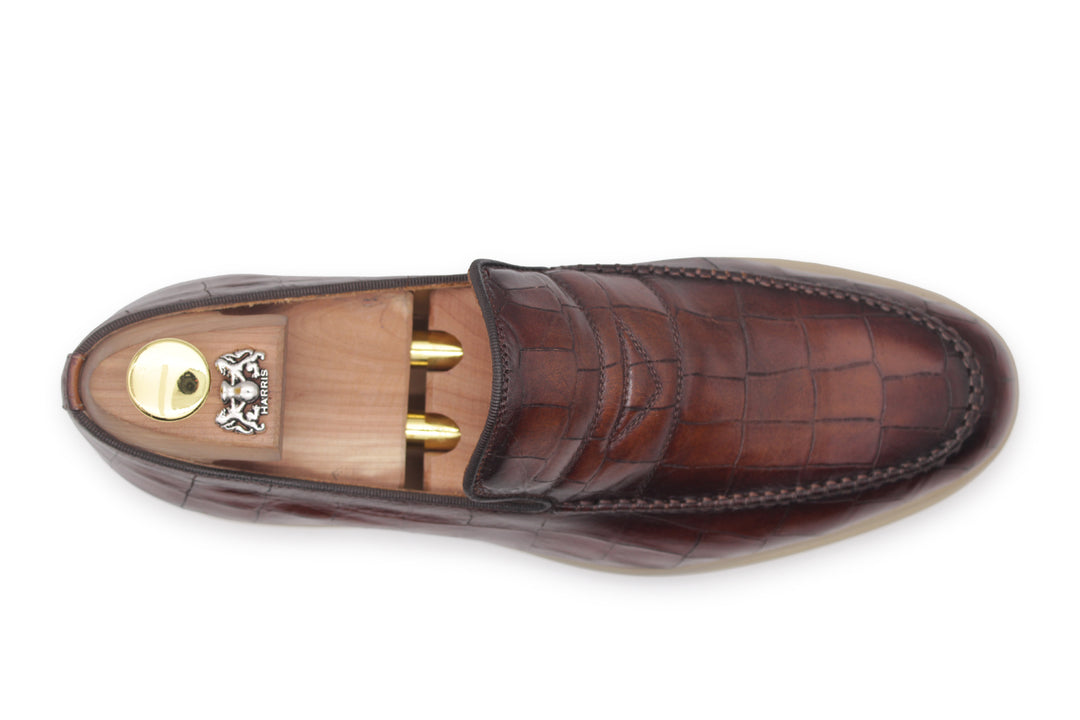 Mocasín efecto cocodrilo