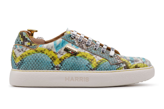 Mehrfarbige Python-Sneaker