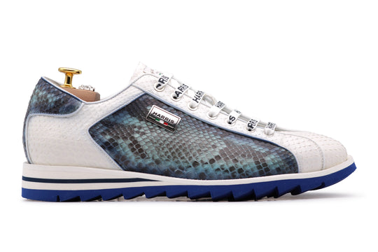 Python leather sneakers