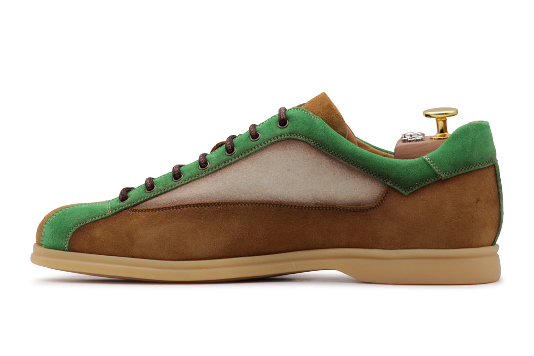 Sneakers destrutturata in suede