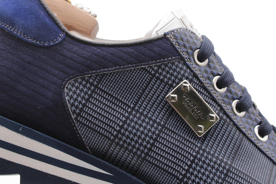2817 Tweed and Coconut Sneakers – Blue