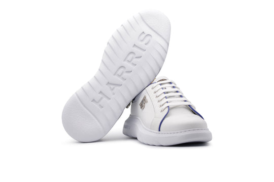 Sneakers in pelle stampata