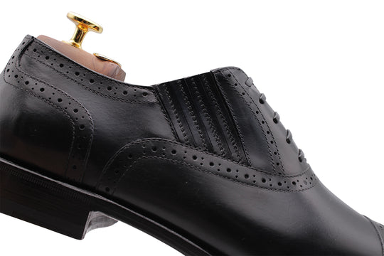 Francesina Slip-On con Decorazioni Brogue