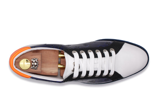 Sneaker In Pelle Con Stampa Monogram