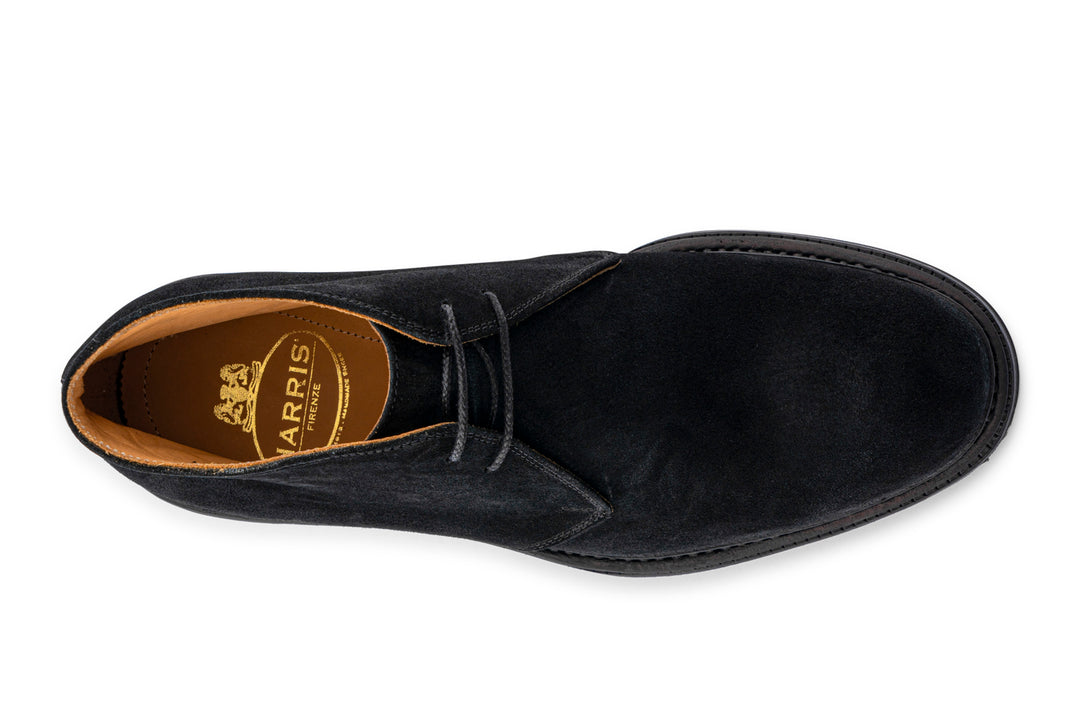 Bottine en daim noir