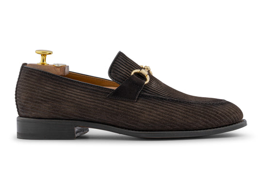 Wildledermokassin mit Schlaufe