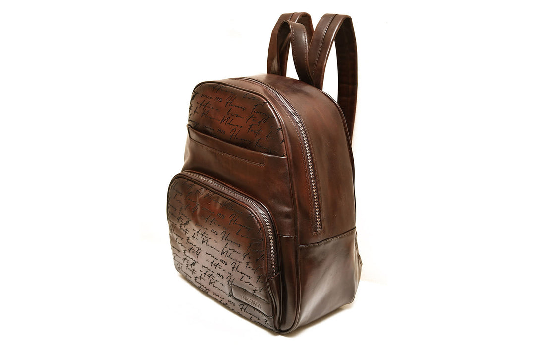 Leather backpack